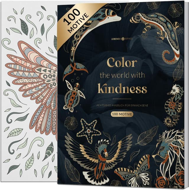 Imagen de Lebenskompass Malbuch 100 Motive Entspannung 📘 en OfertitasTOP