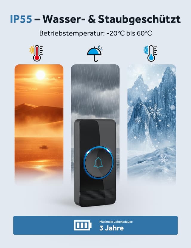 Thumbnail 6 de AVANTEK Funkklingel 400 m Reichweite 🔔