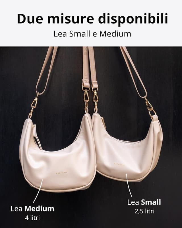 Thumbnail 6 de Expatrié Lea Small borsa a mezzaluna in poliuretano vegano idrorepellente