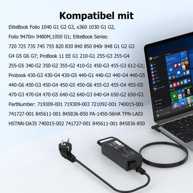Detalle 2 de VUOHOEG 65W Laptop Netzteil