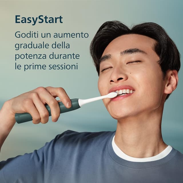 Detalle 2 de Philips Sonicare Serie 3000 HX4033/26 spazzolino elettrico sonico con sensore di pressione e autonomia fino a 14 giorni