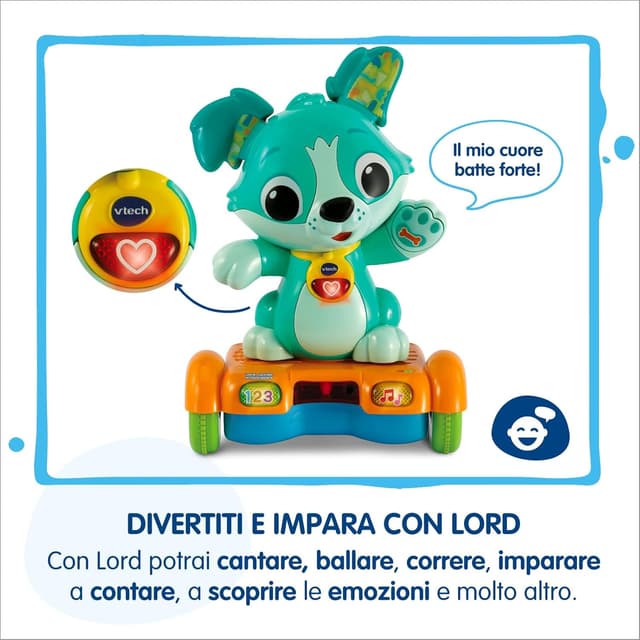 Detalle de VTech Lord Cucciolo in hoverboard, cane giocattolo automatico che cammina (12–36 mesi)