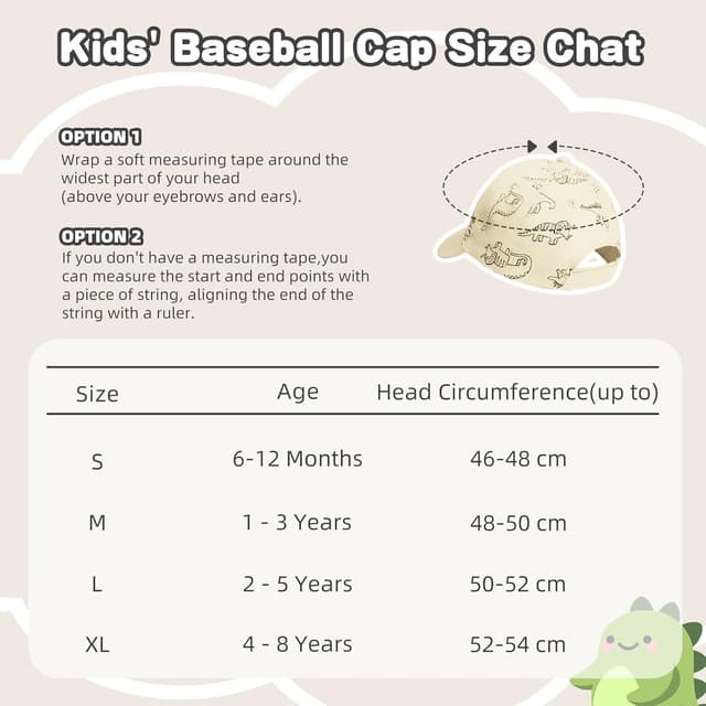 Detalle 2 de TOMEEK Kinder Baseball Cap mit UV 46–54 cm