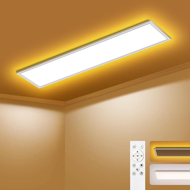 Detalle de LED Deckenleuchte 100x25 cm dimmbar 36 W