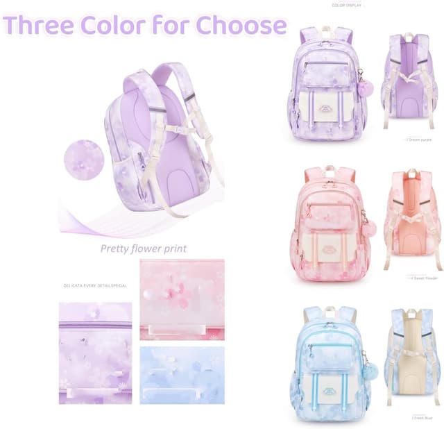 Detalle 1 de VIDOSCLA Kawaii school bag 34 x 20 x 47 cm