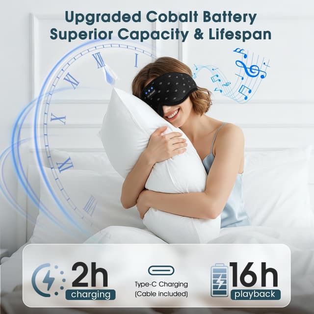 Thumbnail 5 de LC-dolida Schlafmaske mit Bluetooth 5.4