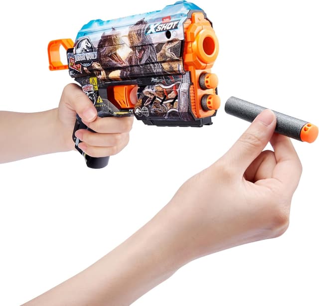 Detalle de XSHOT SKINS Flux Jurassic World Dart Blaster (8 Darts) von ZURU