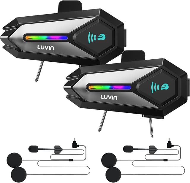 Thumbnail 6 de LUVIN Motorcycle Helmets Bluetooth Headset 1000mAh