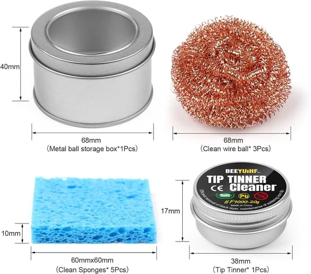 Thumbnail 6 de BEEYUIHF Soldering Tip Cleaning Kit