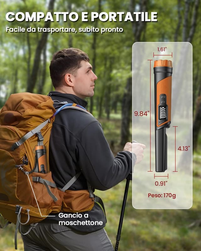 Thumbnail 6 de DR.ÖTEK Pinpointer 8 cm per ricerca metallica