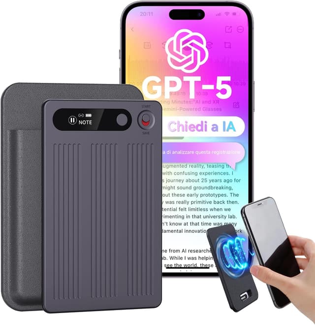 Imagen de NUASI Registratore Vocale AI 64GB en OfertitasTOP