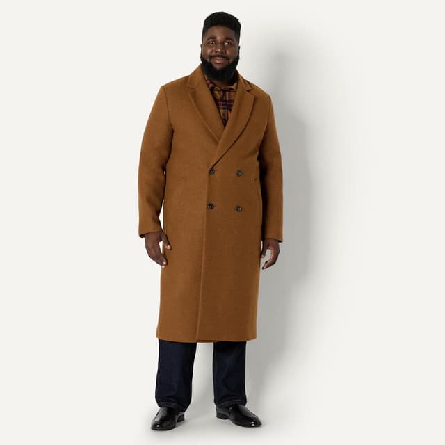 Thumbnail 6 de Amazon Essentials Demi’s Pick Longline Double-Breasted Wool-Blend Topcoat for Men (Relaxed Fit)