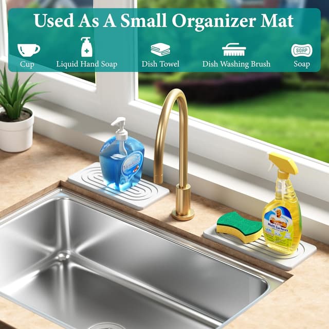 Thumbnail 5 de MAGKOTA Water Absorbing Stone Tray 8.3"