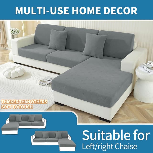 Thumbnail 1 de Ystyle Funda Asiento Sofa Gris claro