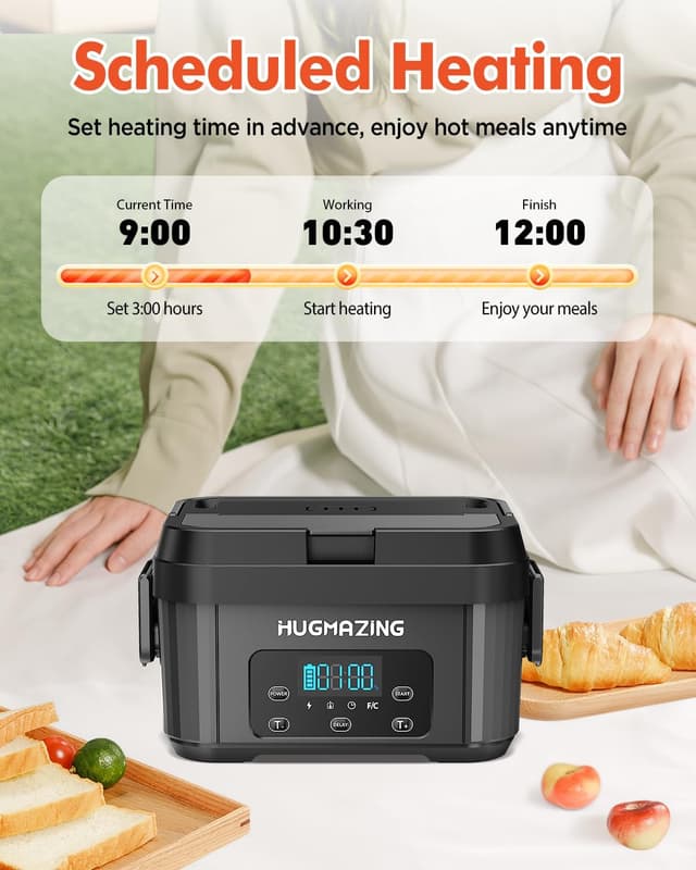 Detalle de Hugmazing Cordless Lunch Box 1.2L 🍱