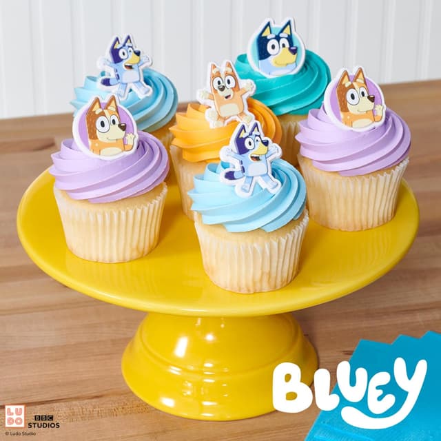 Thumbnail 4 de DecoPac Bluey So Much Fun Cupcake Rings 24-Pack