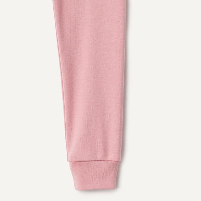 Detalle de Amazon Essentials x Sofia Grainge Damen Langärmeliges Henley-Pyjama-Set – enganliegender Micro-Rippstrick