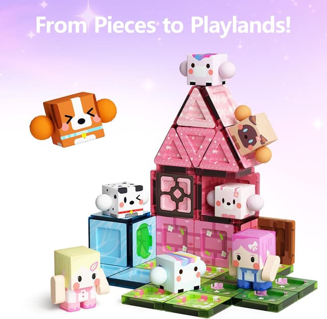 Thumbnail 4 de GobiDex Magnetische Bausteine Figuren 8 Stück