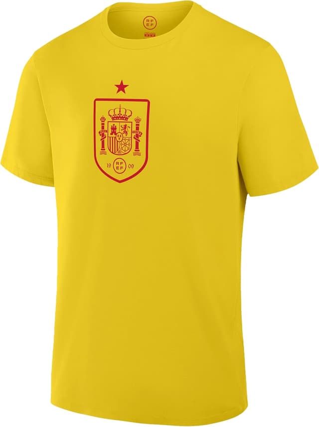 Detalle de Icon Sports Officially Licensed Spanish Football Federation Cotton T-Shirt (Unisex Adult)