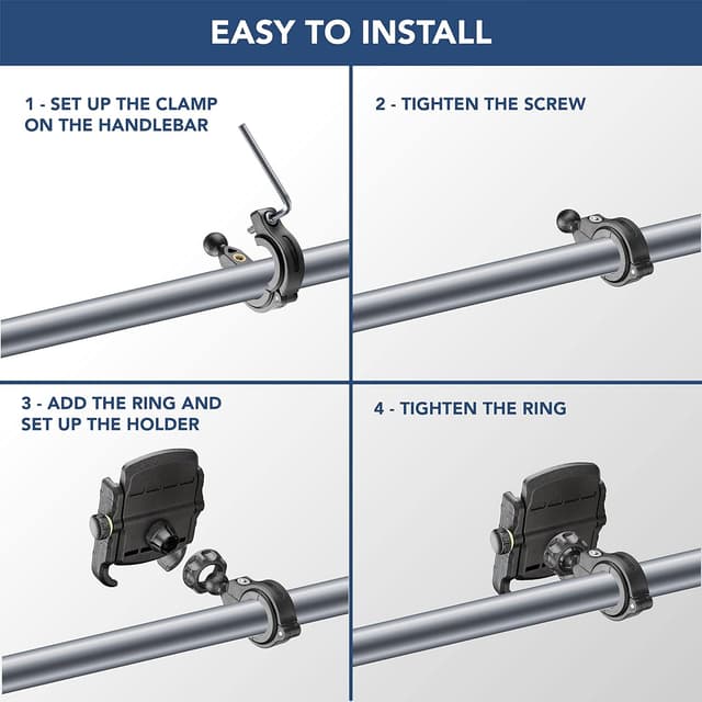 Thumbnail 4 de Cellularline Rider Steel - Soporte Universal para Smartphone