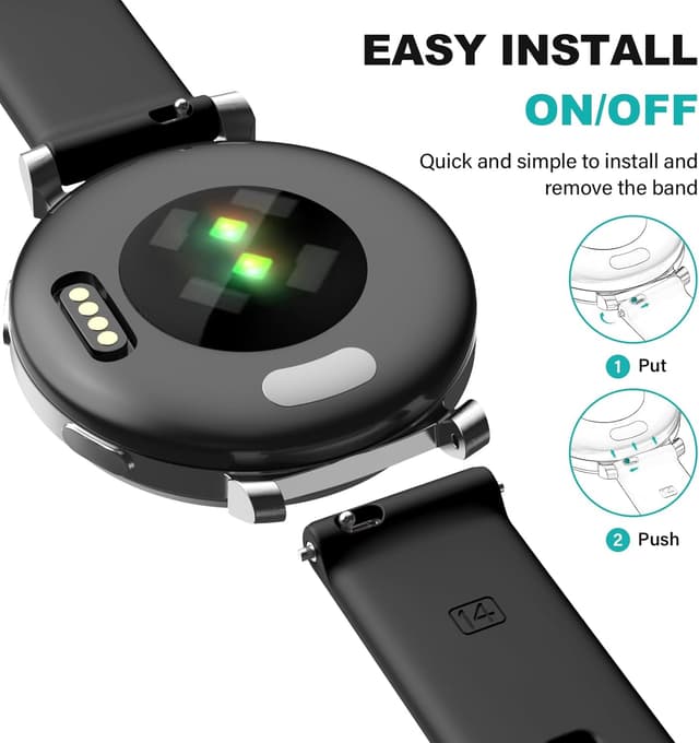 Detalle 2 de 14mm Silicone sport strap for Lily 2