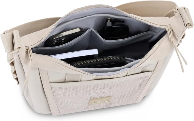 Detalle 2 de Johnny Urban Liv Borsa a Tracolla Mezzaluna Idrorepellente con Tracolla Regolabile