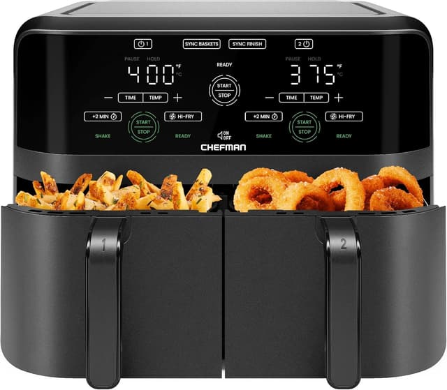 Imagen de Chefman Dual Basket Air Fryer 6 Quart en OfertitasTOP