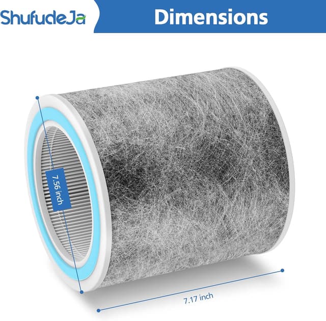 Detalle de 2-Pack HP102 Replacement Filter (True HEPA) Compatible with Select Shark Air Purifiers