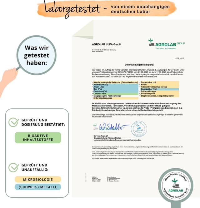 Thumbnail 4 de Vegavero Beta Carotin Kapseln 180 Stück 💊