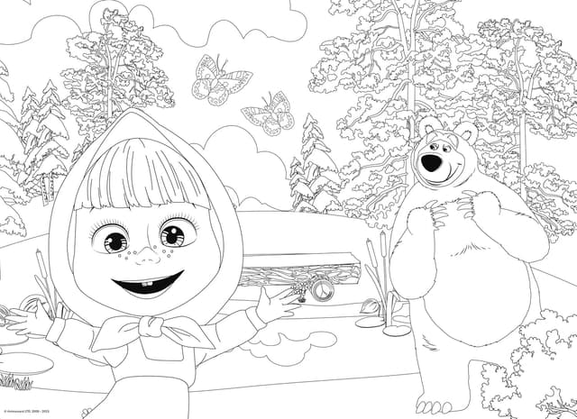 Detalle de Liscianigiochi L’Orso Masha Puzzle MaxiFloor 24 pezzi 50x70 cm multicolore