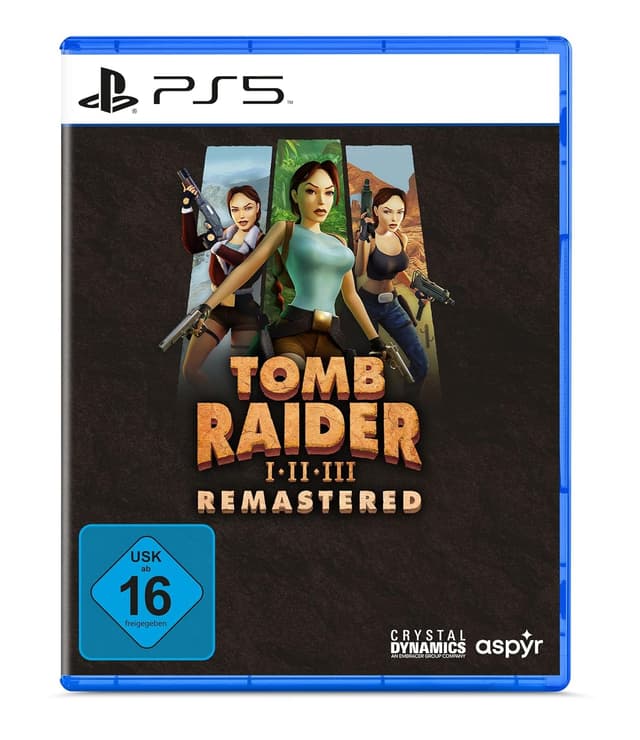 Detalle de Tomb Raider 1–3 Remastered Starring Lara Croft – PS5 (Remastered Collection)