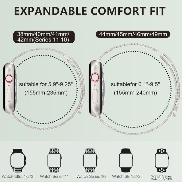 Thumbnail 1 de MARGE PLUS Stainless Steel Mesh Loop 44mm