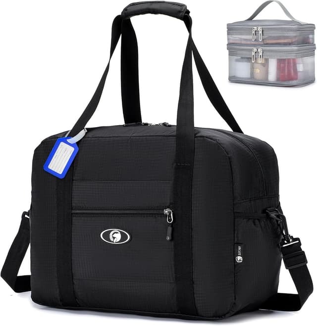 Detalle de SPAHER Sac de voyage cabine pliable 40x30x20 cm avec trousse à cosmétiques (25 L)