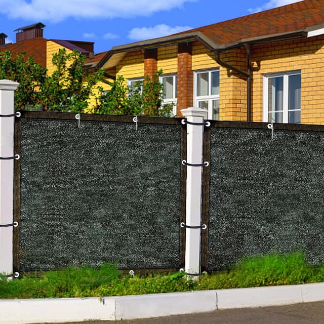 Detalle de Schattennetz 1x2 m mit Ösen – rechteckiges Sonnensegel mit ca. 90% Schatten für Gewächshaus, Balkon & Garten