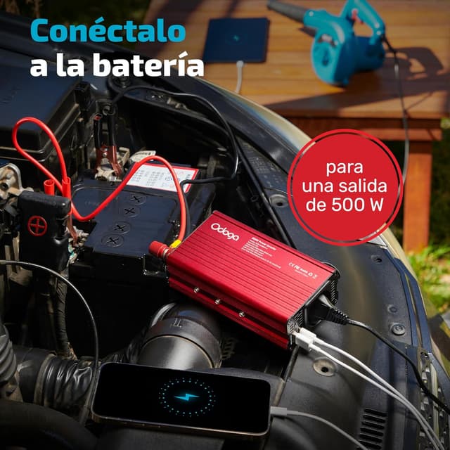 Thumbnail 4 de Odoga Inversor 12v 220v 500W con USB-C