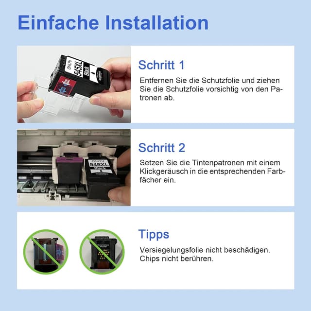 Thumbnail 5 de ONLYU PG 545XL CL546XL Tintenpatronen 400 Seiten 🖨