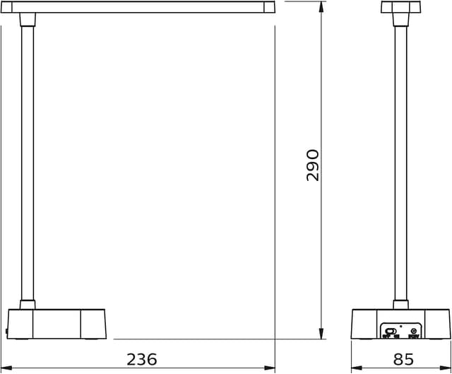 Detalle 1 de Philips Tilpa Flexo LED 5W 5000K con Carga USB