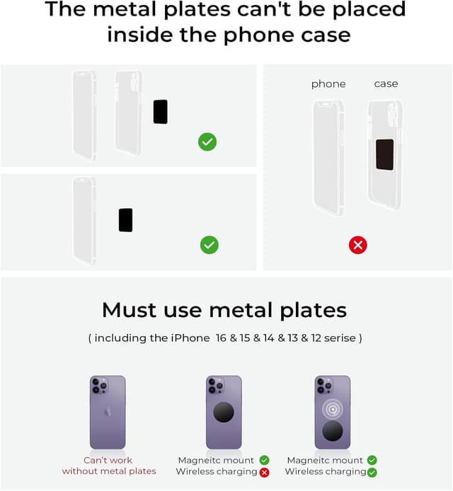 Thumbnail 6 de LISEN 2 Pack Magnetic Phone Holder for Car