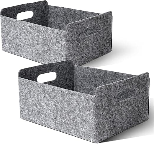 Imagen de Cozary Cesta Plegable de Fieltro para Leña y Compras 🛒 en OfertitasTOP