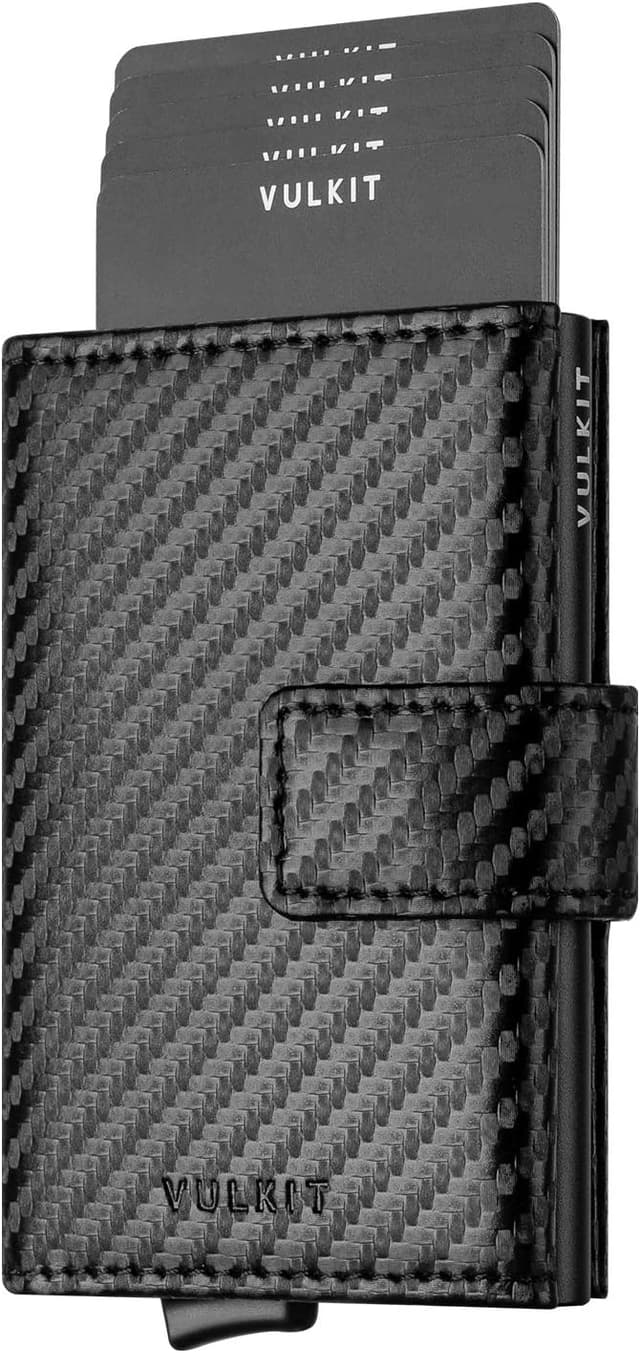 Thumbnail 6 de VULKIT Tarjetero RFID de piel Delgada