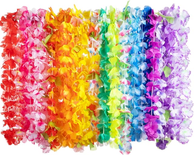 Detalle de JOYIN Hawaiian leis 91.4 cm, 12 pack