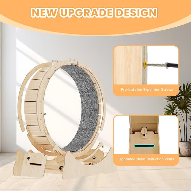 Detalle de homegroove Cat Exercise Wheel 43 inch