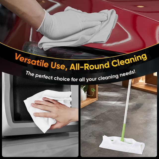 Thumbnail 3 de HOMEXCEL White Microfiber Cloths 100 Pack 🧽