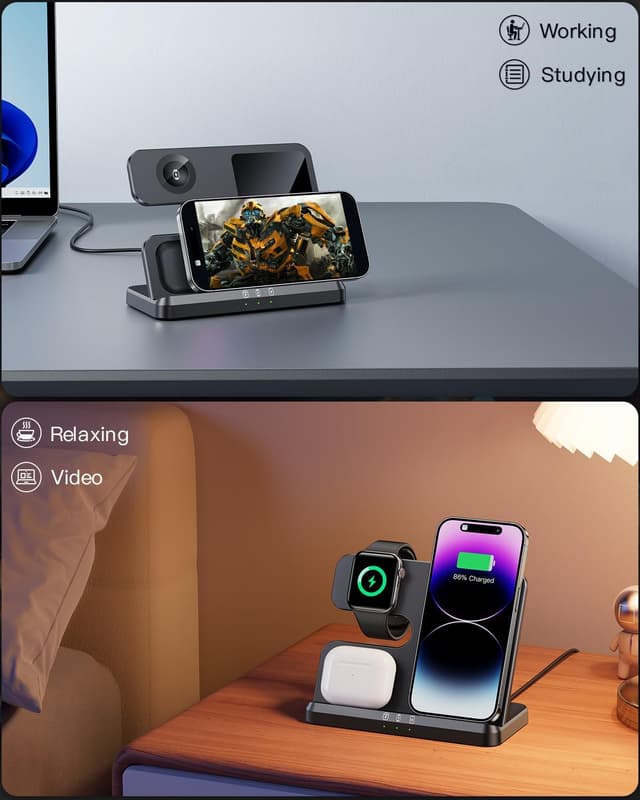 Thumbnail 5 de JARGOU 3 in 1 kabelloses Ladegerät