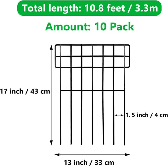 Thumbnail 1 de Thealyn 10 Pack Animal Barrier Fence 3.3 m