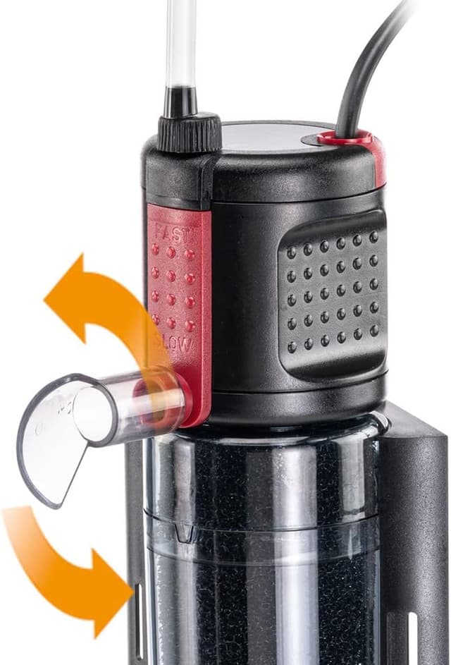 Detalle de Hydor Ferplast Crystal 50 filtre interne 2 étages avec charbon actif et kit Venturi, pour aquariums de 20 à 50 litres