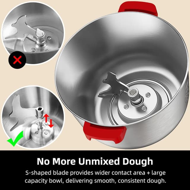 Thumbnail 6 de AIZIYO DoughChief 7.4Qt Electric Dough Mixer