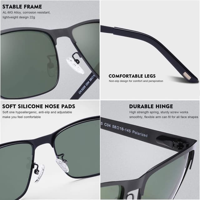 Detalle 1 de CARFIA Polarisierte Sonnenbrille mit UV 400