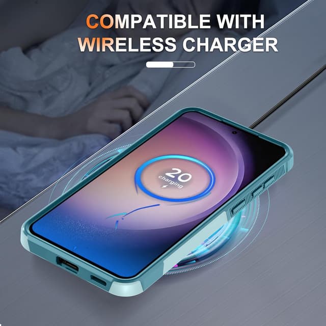 Thumbnail 6 de RMOCR Military-Grade Galaxy S25 FE Case (Screen Protector + Camera Lens Cover) in Mint Green