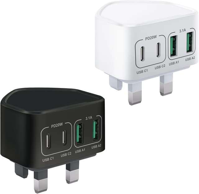 Detalle de USB-C fast charger 40W 4 port 2-Pack